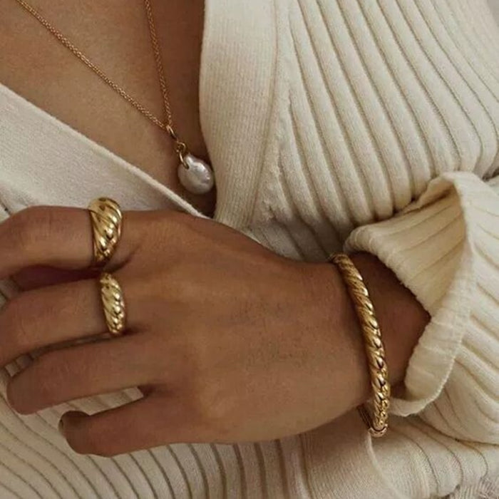 Chunky Croissant Ring - Capulet Boutique