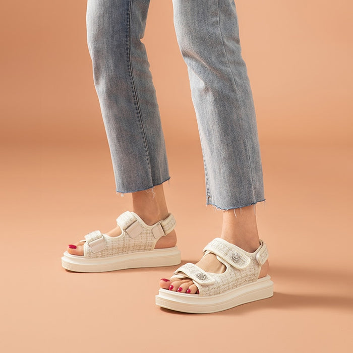 Plaid Sandals