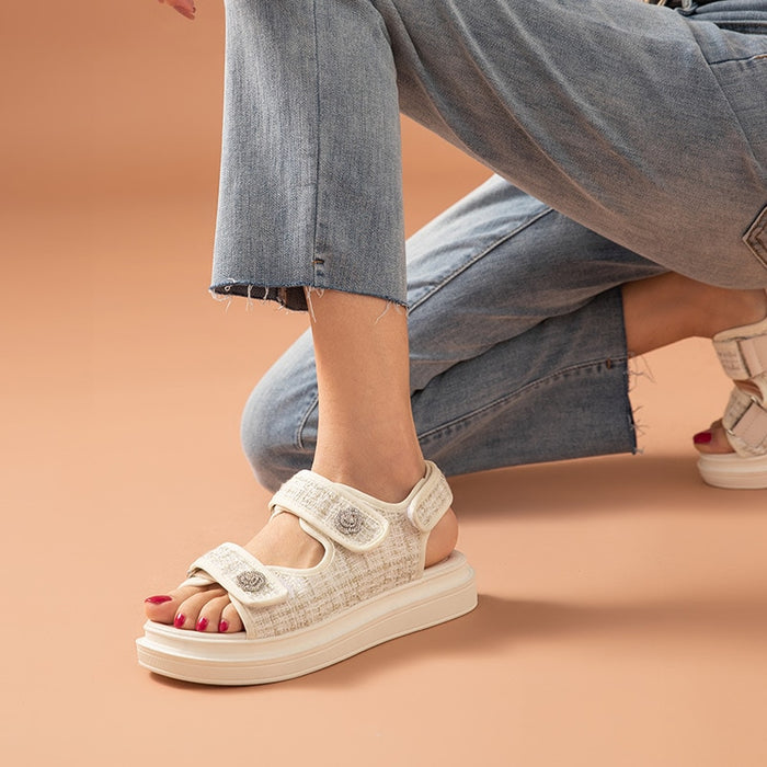 Plaid Sandals