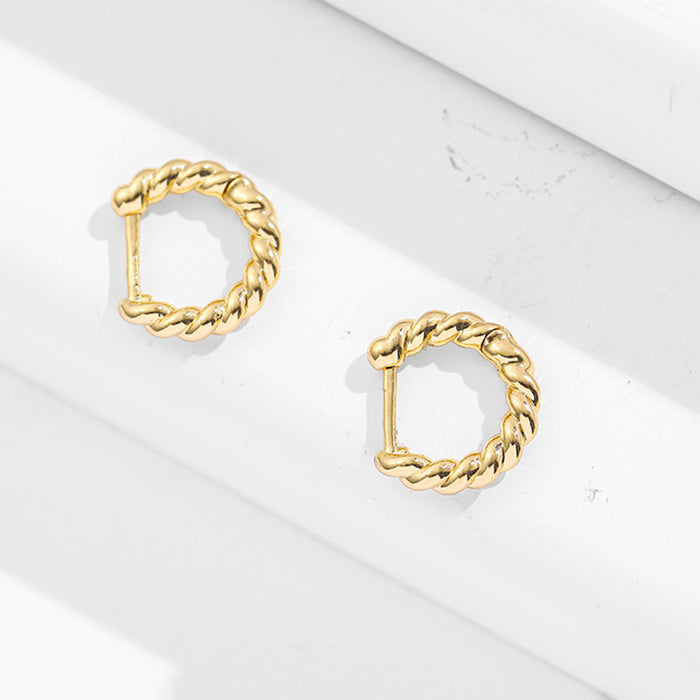 Twisted Hoop Earrings - Capulet Boutique