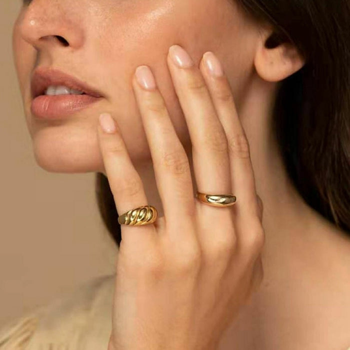 Chunky Croissant Ring - Capulet Boutique