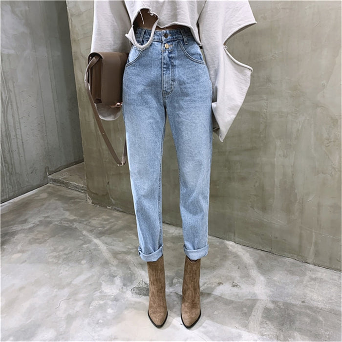 High-Waisted Jeans - Capulet Boutique