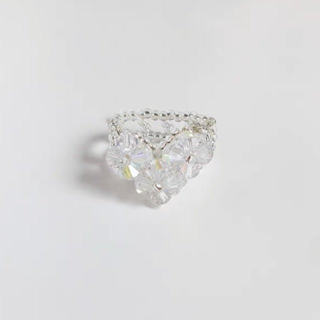 Beaded Heart Ring