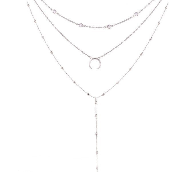 Lunar Layered Necklace - Capulet Boutique